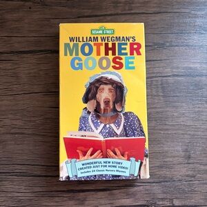 Sesame Street William Wegman's Mother Goose VHS Tape 1997 CTW Cartoon ***RARE***